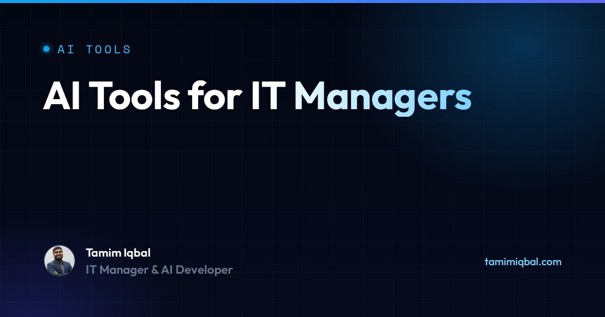 AI Tools for IT Managers in 2026: What Is Worth Paying For