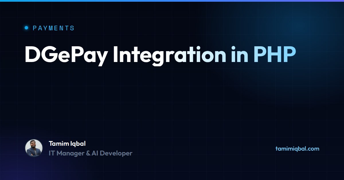 DGePay PHP Integration Guide: dgepay-php-client SDK